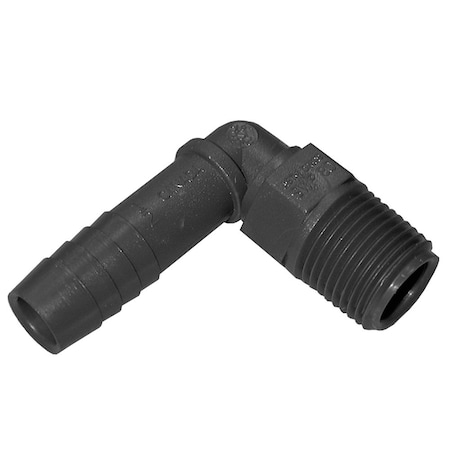 Jones Stephens 1-1/2in. Insert x MPT Poly 90Deg. Elbow I10039